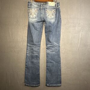 Guess Starlet Skinny Straight Leg Low Rise Blue Denim Jeans Women's Size 28